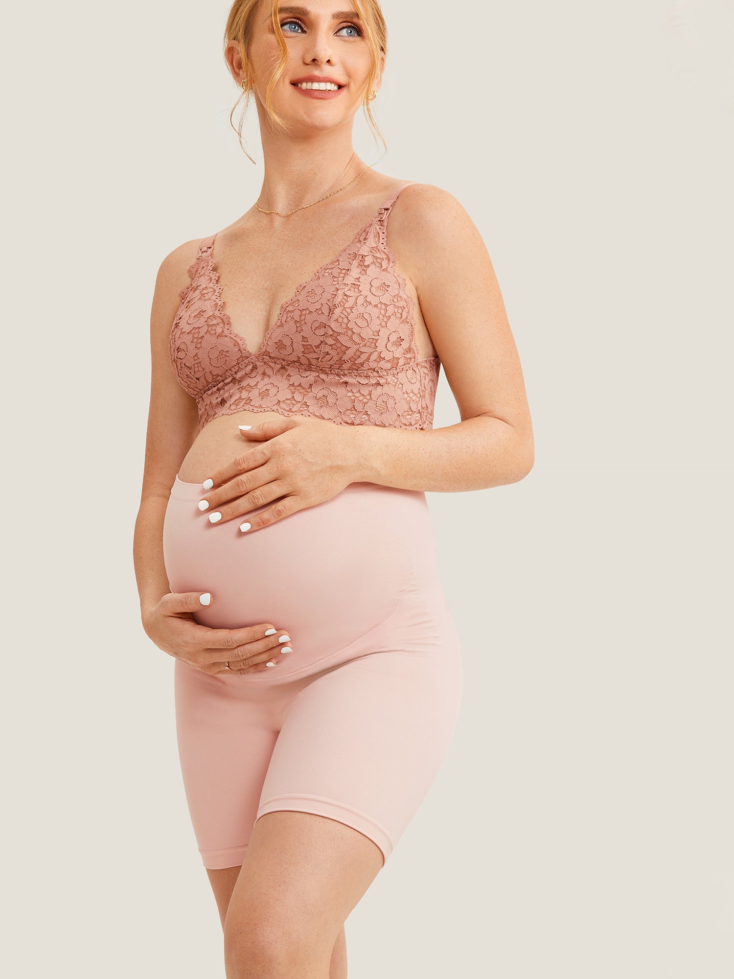 High Waist Shapewear Maternity Shorts|Seamless