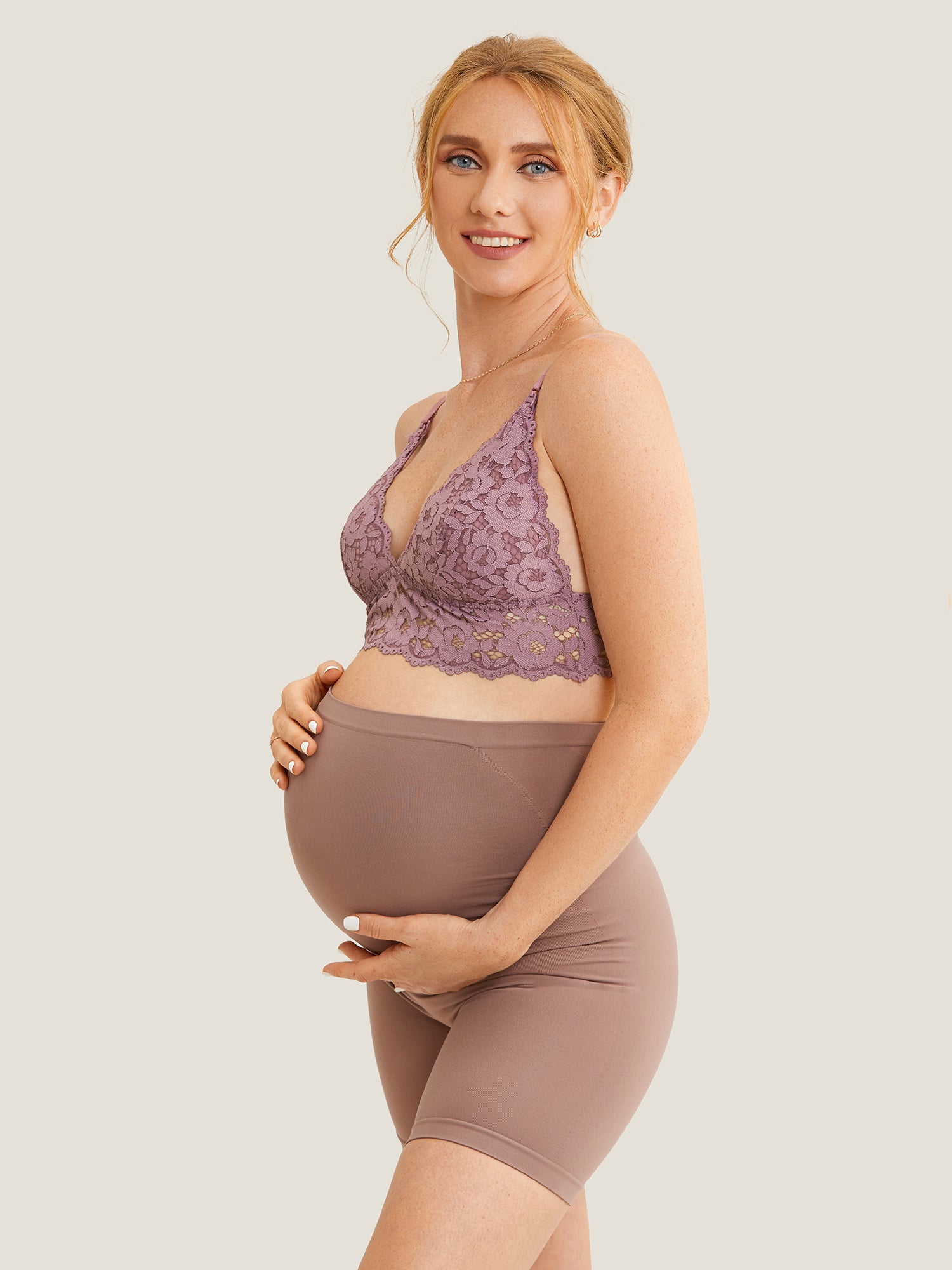 High Waist Shapewear Maternity Shorts|Seamless