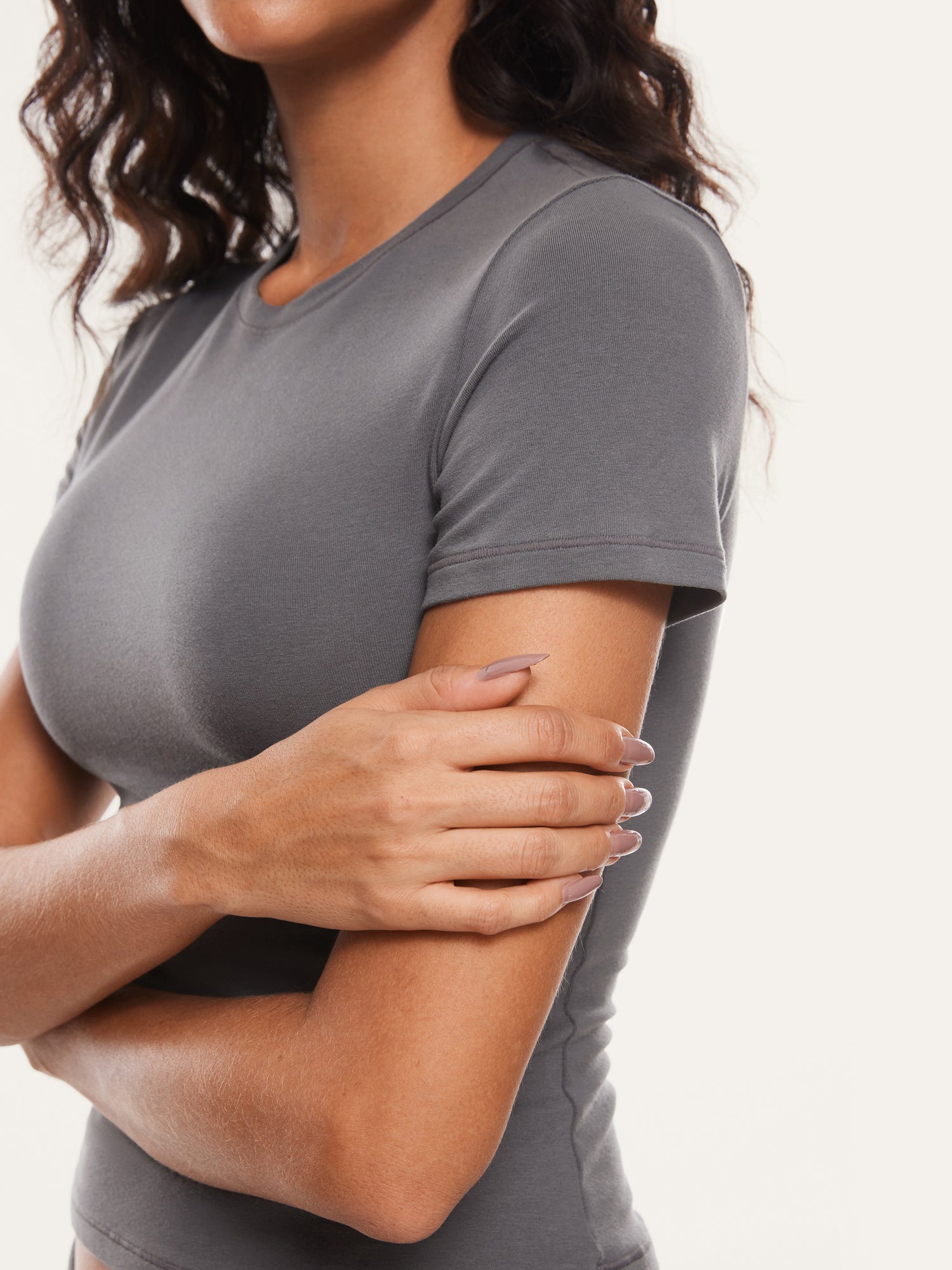 Cotton Basic Casual Crew Neck Tees