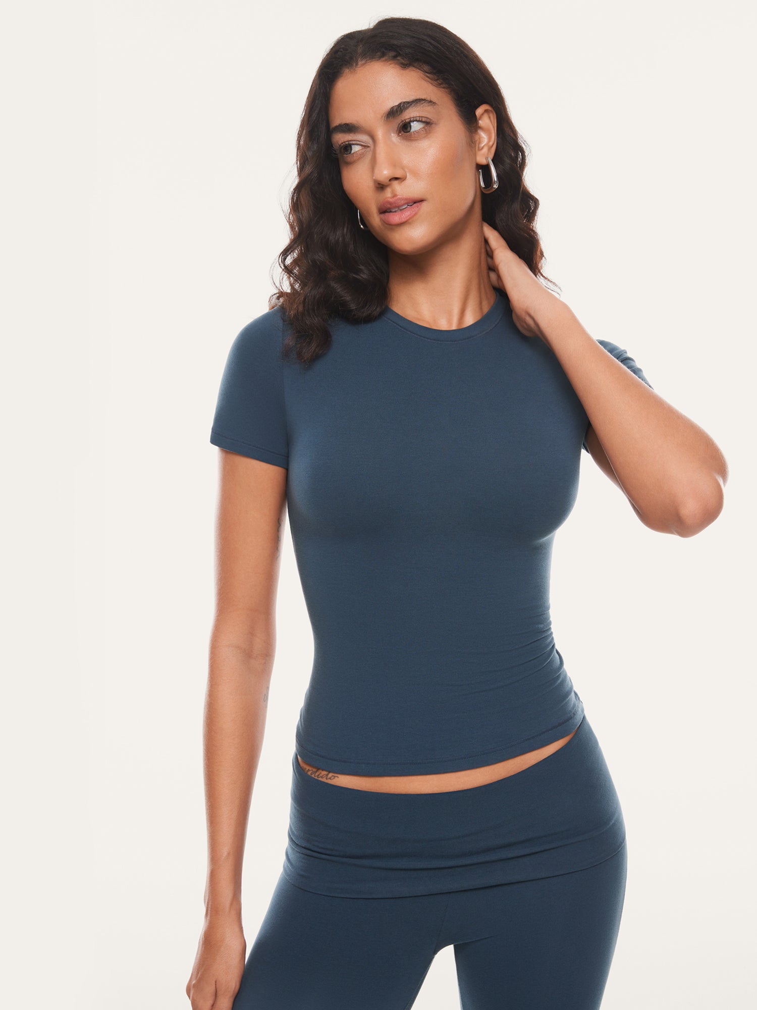 Cotton Basic Casual Crew Neck Tees