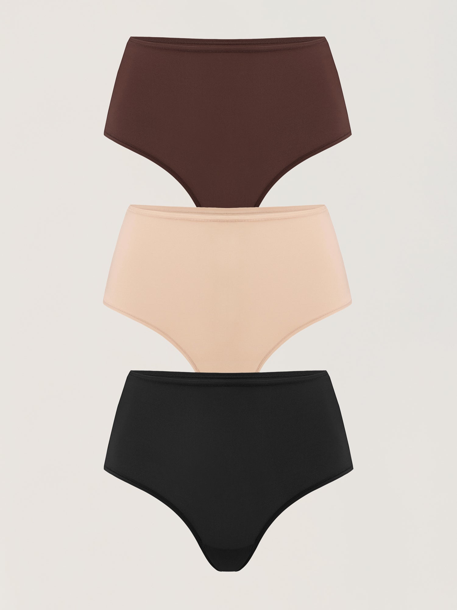 Inbarely® Soft High Rise Thongs 3 Pack