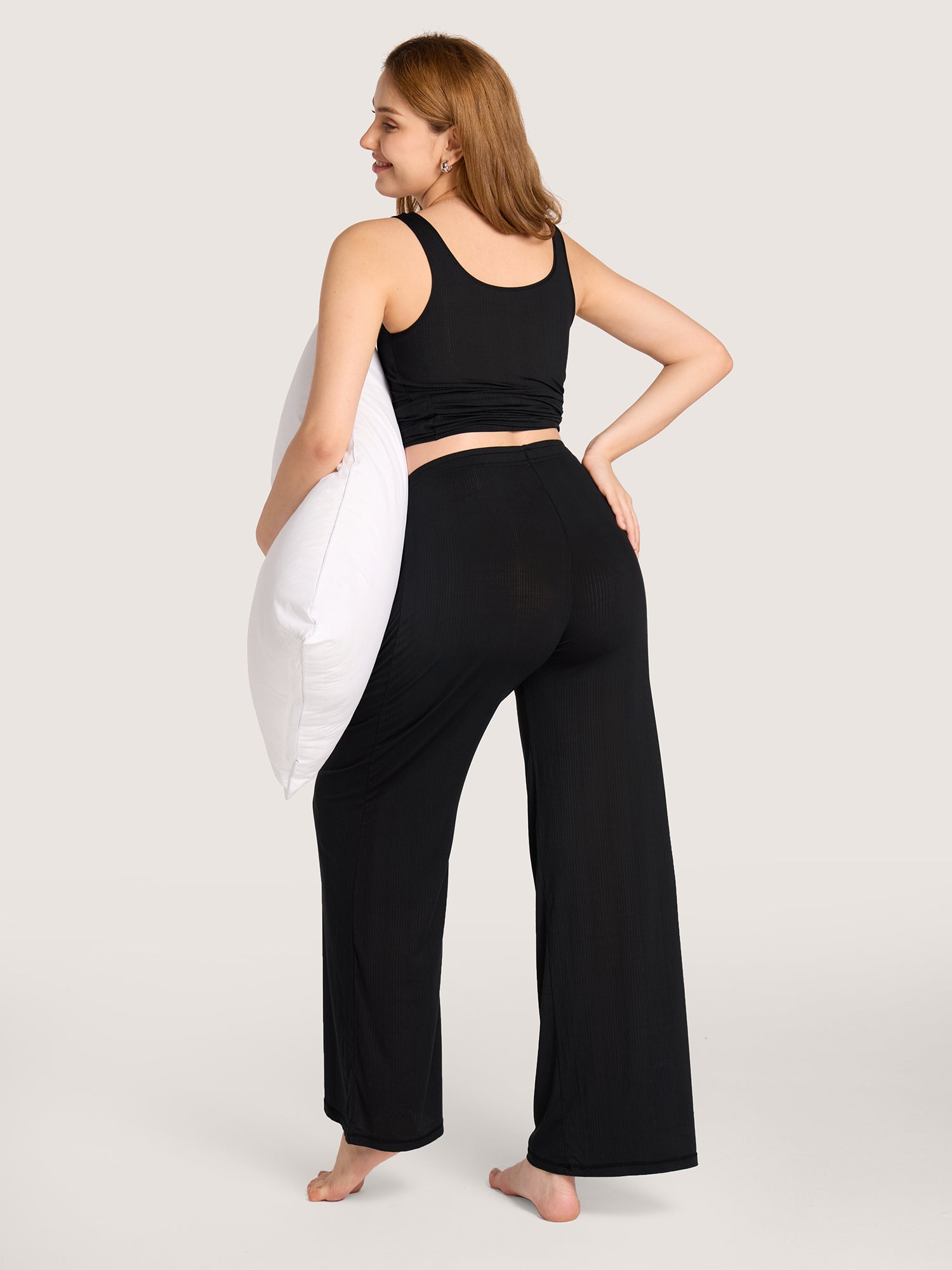 Naturveil Modal Ribbed Maternity Lounge Pants