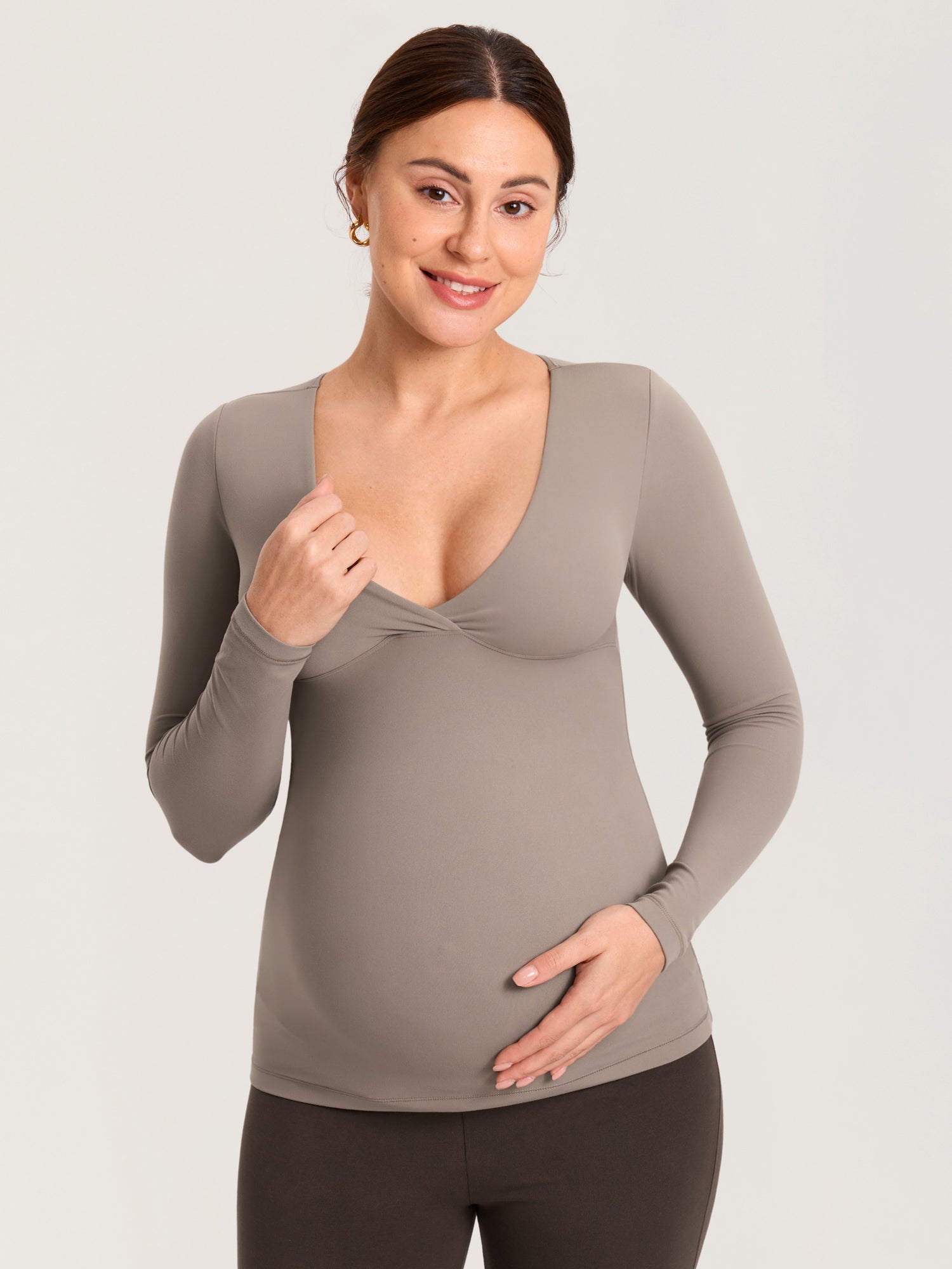 2 Pack AirSoft Maternity Long Sleeves Tops