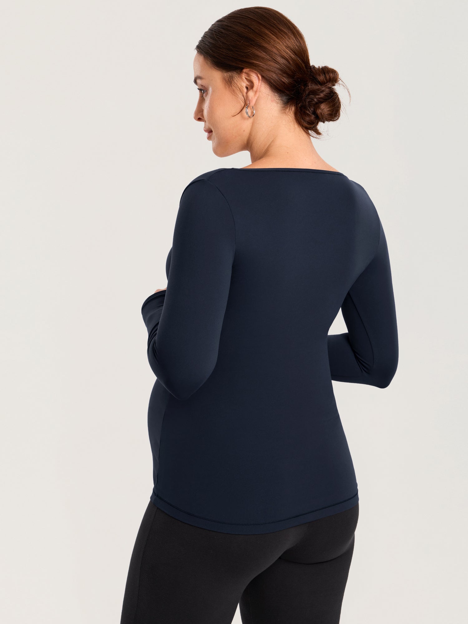 Square Neck Maternity Top & Flare Leggings