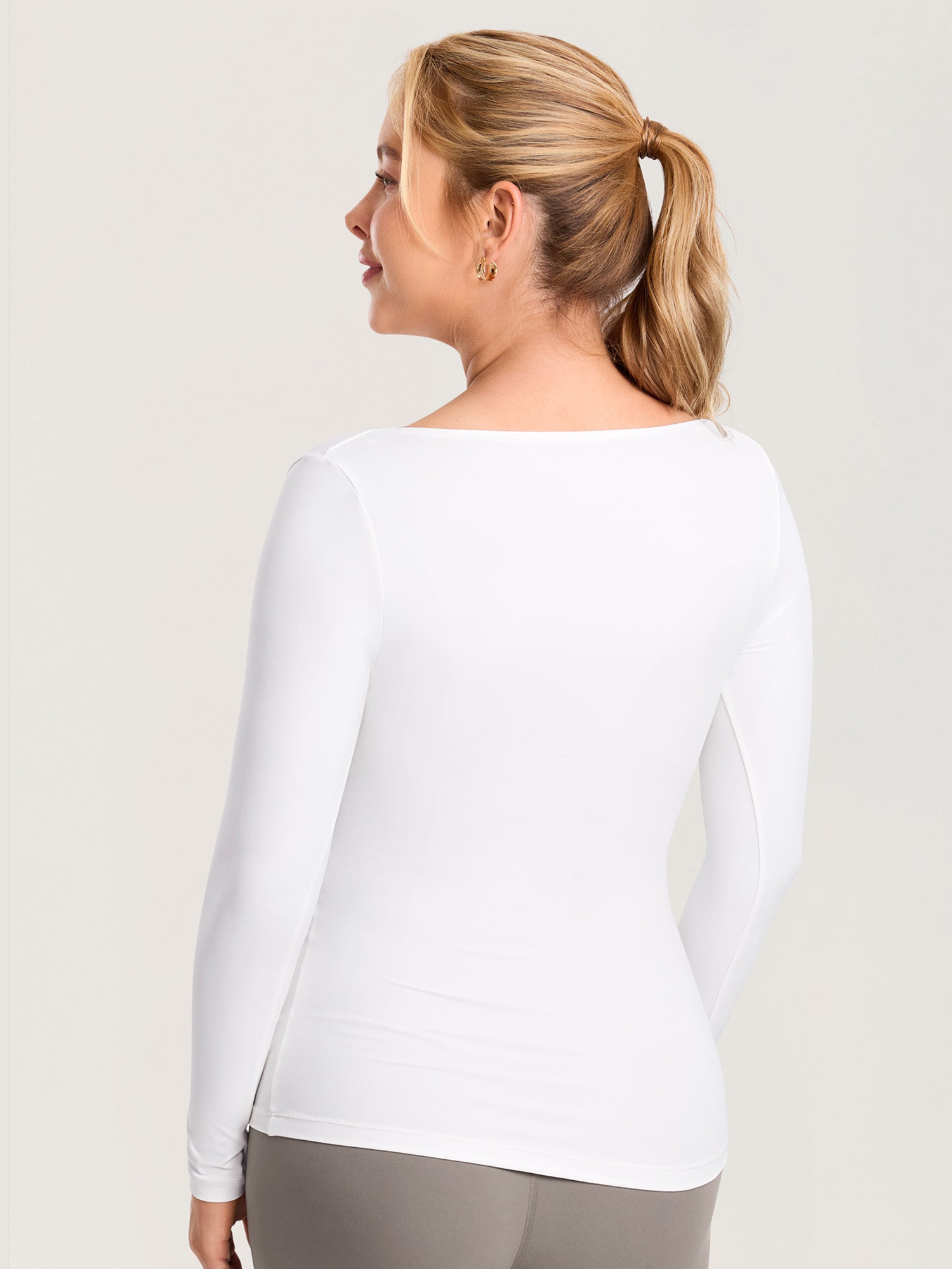 AirSoft Square Neck Maternity Top - Long Sleeves