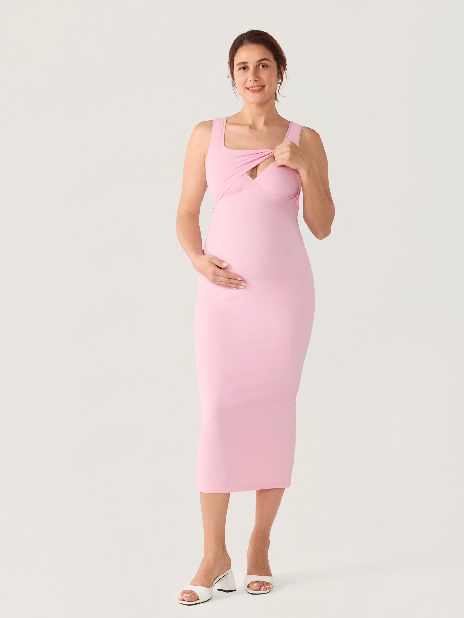Natrelax® Hidden Crossover Babycon Maxi Dress