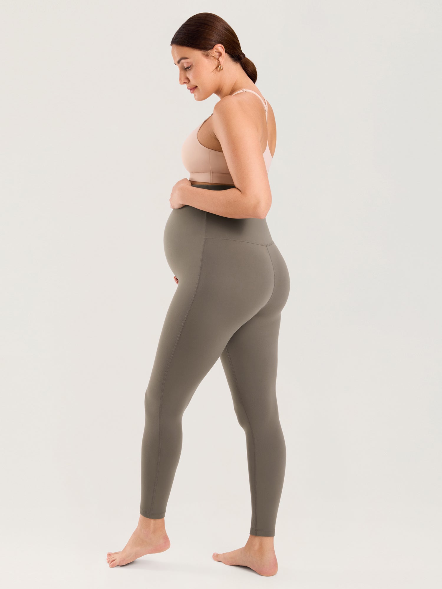 Natrelax® Seamless-Front Maternity Leggings 25"
