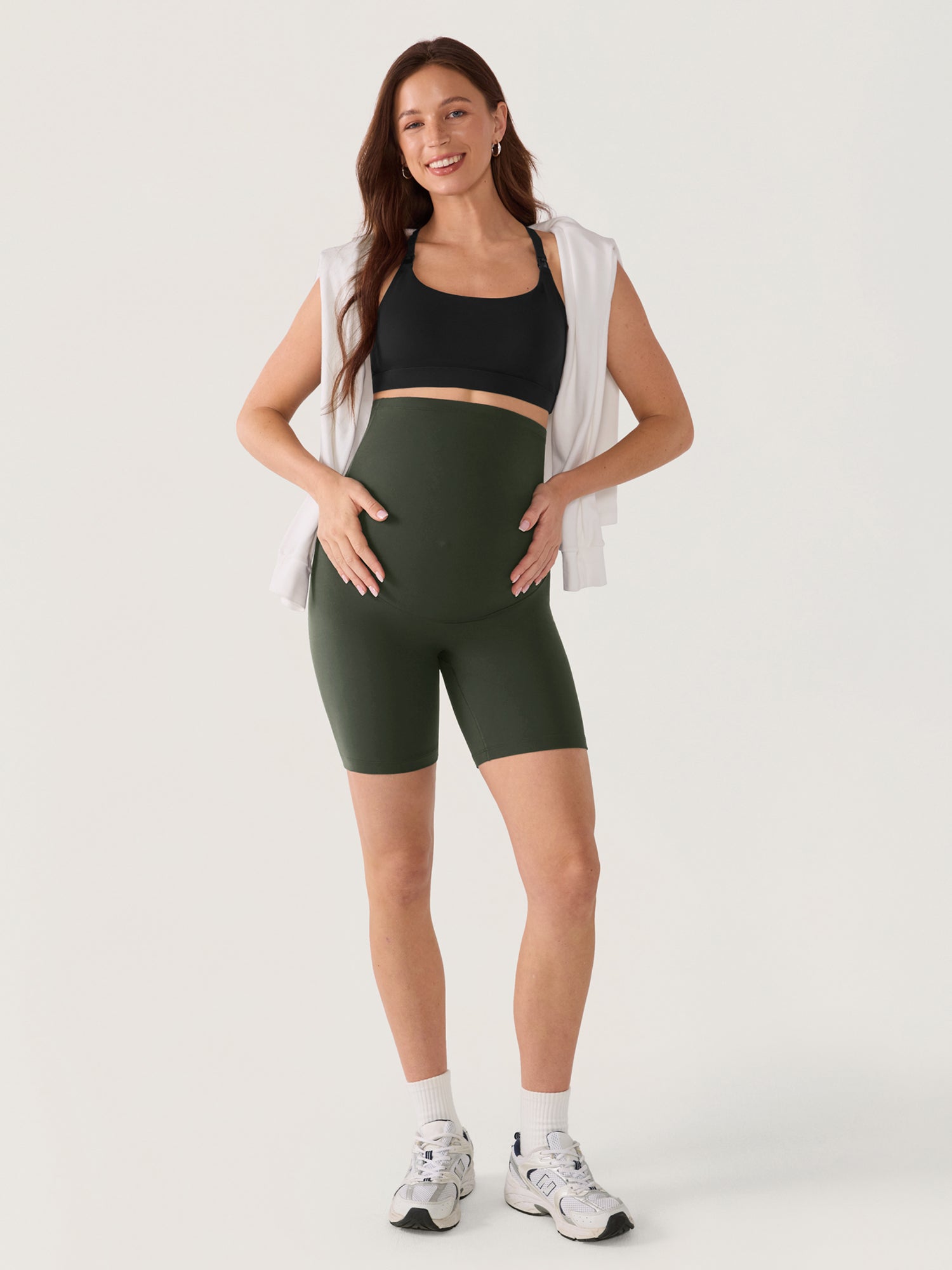 Natrelax® No Front Seam Maternity Shorts 6"